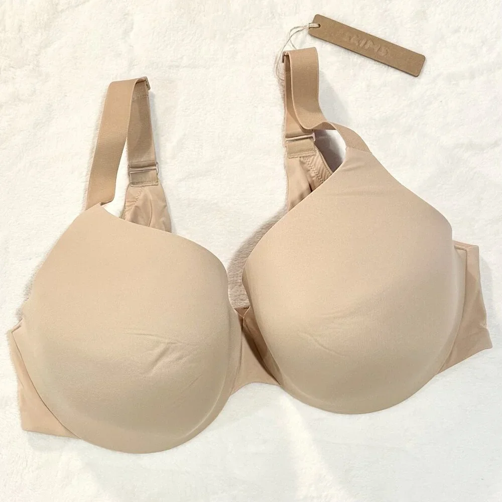 NWT SKIMS Smoothing Intimates Full Coverage Lightly Lined Bra in Clay - 38DD - Picture 2 of 9